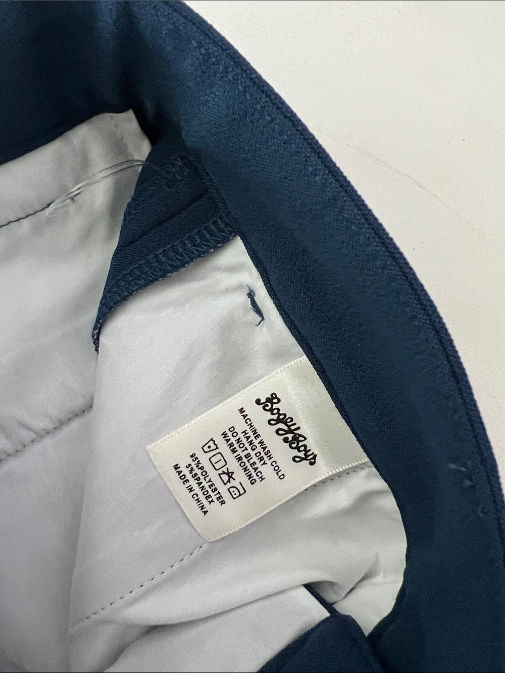 BOGEY BOYS x Macklemore Navy Blue Thick Straight Leg Golf Pants 32 / 31 (Rare) - Picture 12 of 12